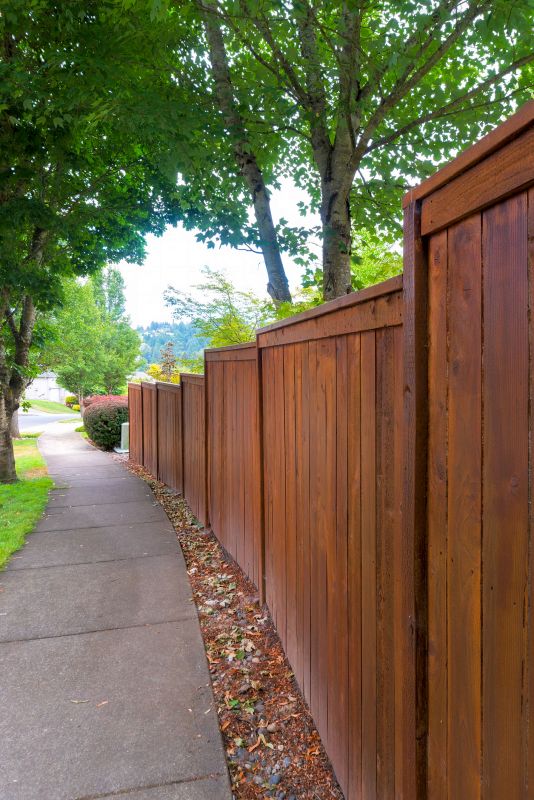 Backyard Fence Staining Service